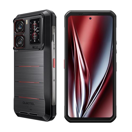 Smartphone Oukitel WP300 -6.8 -36Go -512Go -16000mAh-108MP-32MP,Empreinte digitale-NFC-Dual SIM 5G Android 15-Téléphone Portable -Gris-510g