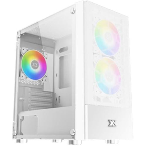 Xigmatek Blanc Oreo Arctic - Mt - Micro Atx - Panneau Latéral Fenêtré (Verre Trempé) - Pas D'alimentation (Atx / Ps/2) - Usb/Audio - Image 5