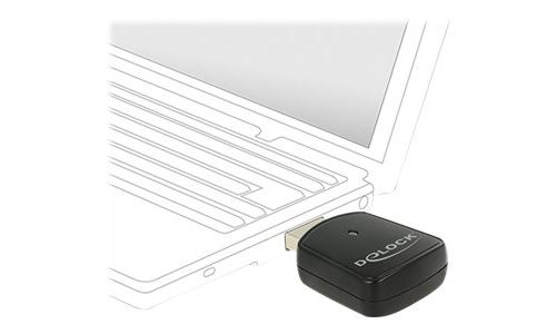 Delock Wireless LAN USB Mini Stick - Adaptateur réseau - USB 3.0 - 802.11ac - noir