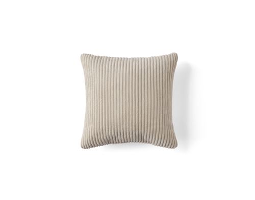 Non Communiqué Beige Pivoine - Coussin - En Velours Côtelé - 35X35 Cm