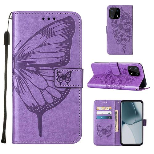 MPFRANCE Housse pour OnePlus 10 Pro Violet [Papillon V3]