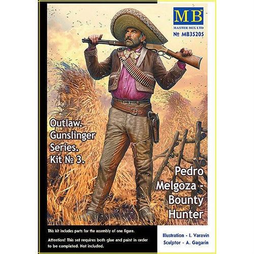 Outlow. Gunslinger Series. Kit No.3. Pedro Melgoza - Bounty Hunter - 1:35e - Master Box Ltd.