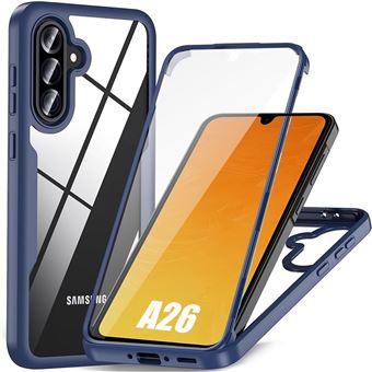 Coque pour Samsung Galaxy A26 5G, Protection Intégrale Avant et Arrière Double Face - Bleu Marine - BOOLING - 1