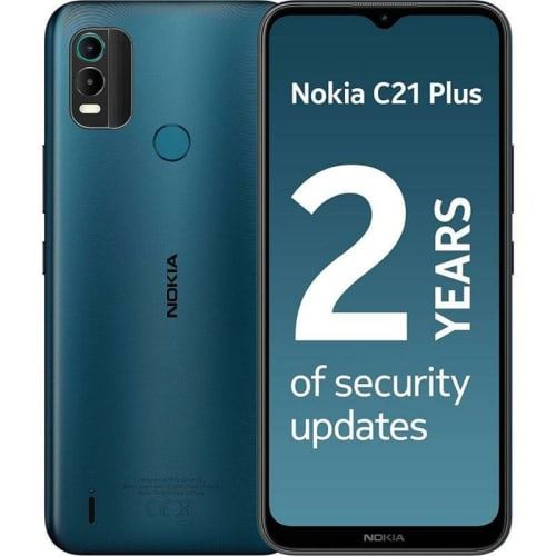 Smartphone Nokia C21 Plus TA-1424 6.5 3Go 32Go Bluetooth Android Go Cyan Foncé