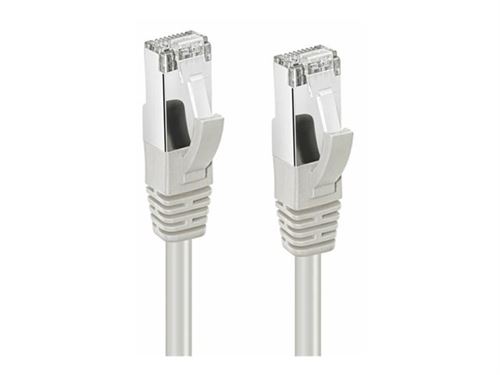 MicroConnect - Cordon de raccordement - RJ-45 (M) pour RJ-45 (M) - 3 m - S/FTP - CAT 6a - démarré sans halogène moulé rond sans crochet - gris