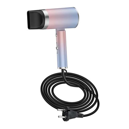 AVIZAR S&egrave;che Cheveux Pliable Ionique 1200W avec Air Chaud Froid et NTC Bleu / Rose