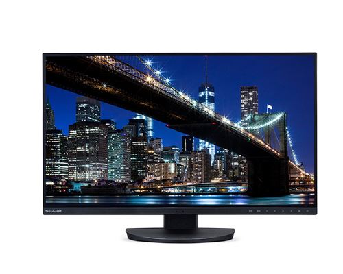 Sharp MultiSync EA272Q - Écran LED - 27" - 2560 x 1440 QHD @ 60 Hz - IPS - 350 cd/m² - 1000:1 - 6 ms - HDMI, DisplayPort, USB-C - dos noir, lunette avant noire