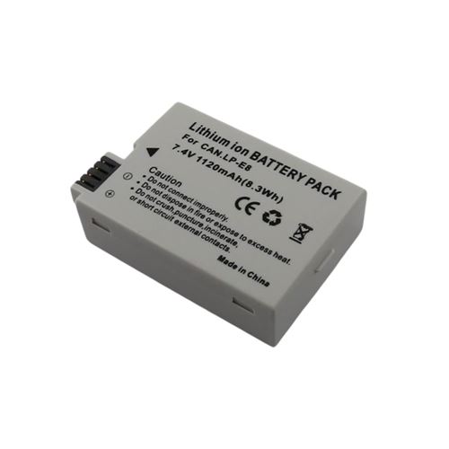 Batterie Li-ion 7.4V pour Appareil Photo Canon EOS 1120mAh Compatible LP-E8