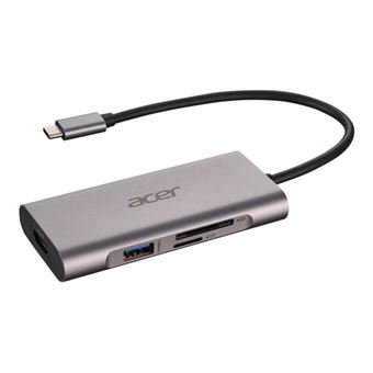 Adaptateur Acer USB Type-C 7 en 1 Gris