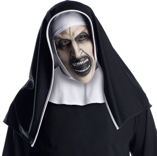 Masque La Monja Rubies The Nun Adulte avec Coiffe Détail Effrayant - Image 3