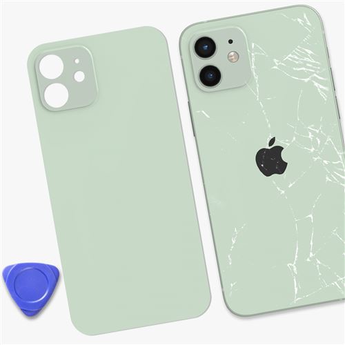 Vitre Arrière + Châssis iPhone 12 Noir - MAC OS REPARATIONS