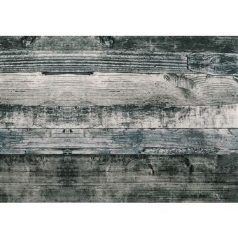 Habitable - Adhésif décoratif pour meuble effet Planche - 200 x 45 cm - Gris - 1