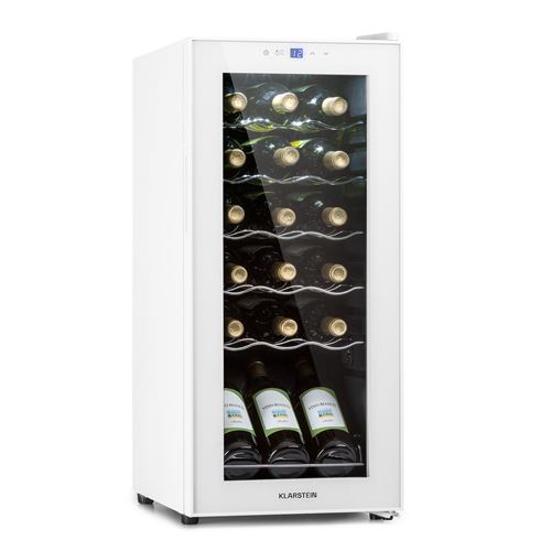 Klarstein Shiraz 18 Slim Uno - Frigorifero Per Vini, 50 L, 18 Bottiglie, Pannello Di Controllo Touch, 5-18°c