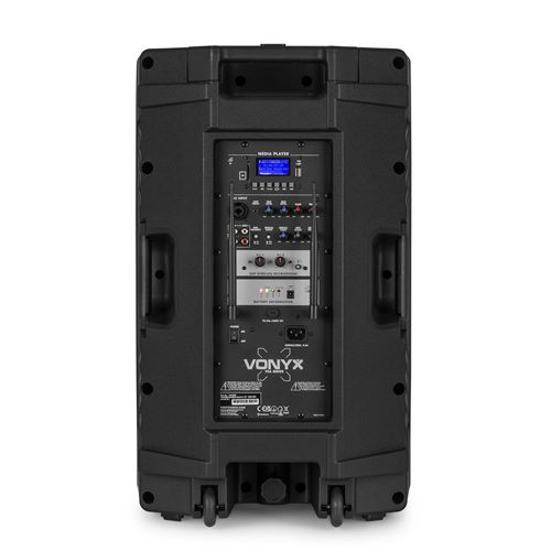 50€05 sur Vonyx VSA700 Sono portable 1000 Watts - Batterie intégrée,  haut-parleur 15, 2 microphones sans fil, Bluetooth 5.0 - Enceinte sono DJ -  Achat & prix