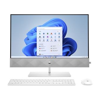 HP - PC Tout-en-un Pavilion R5 5500 / 16 Go / 1 To SSD / 27 - Blanc