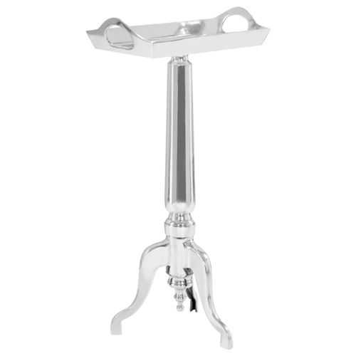vidaXL Guéridon Aluminium moulé 47x24x81 cm Argenté