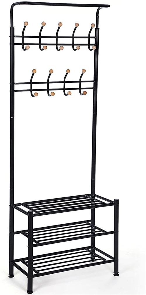 Portemanteau SONGMICS Hauteur 187 cm Noir HSR04B