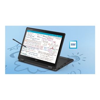 Acer Chromebook Spin 512 R857TN-TCO - Conception inclinable - Intel N-series - N150 / jusqu'à 3.6 GHz - Chrome OS - Intel Graphics - 8 Go RAM - 64 Go eMMC - 12.2" IPS écran tactile 1920 x 1200 - Wi-Fi 6E - schiste noir - clavier : Suisse Allemand