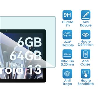 KARYLAX - Protection d'écran en verre flexible pour DOOGEE T10E Tablette 10  Pouces - Protection d'écran pour tablette - Achat & prix