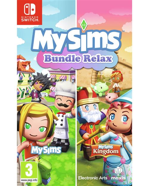 Electronic Arts My Sims Bundle Relax Nsw Standard Allemand, Anglais, Espagnol, Français, Italien, Japonais, Coréen, Portugais Nintendo Switch