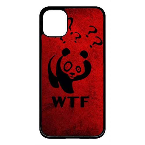Coque My-Kase pour iPhone 11 - wtf what the fuck - Plastique Noir