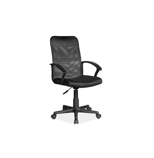 Fauteuil pivotant - Swivel Q702 - L 49 x l 48 x H 95 cm - Noir
