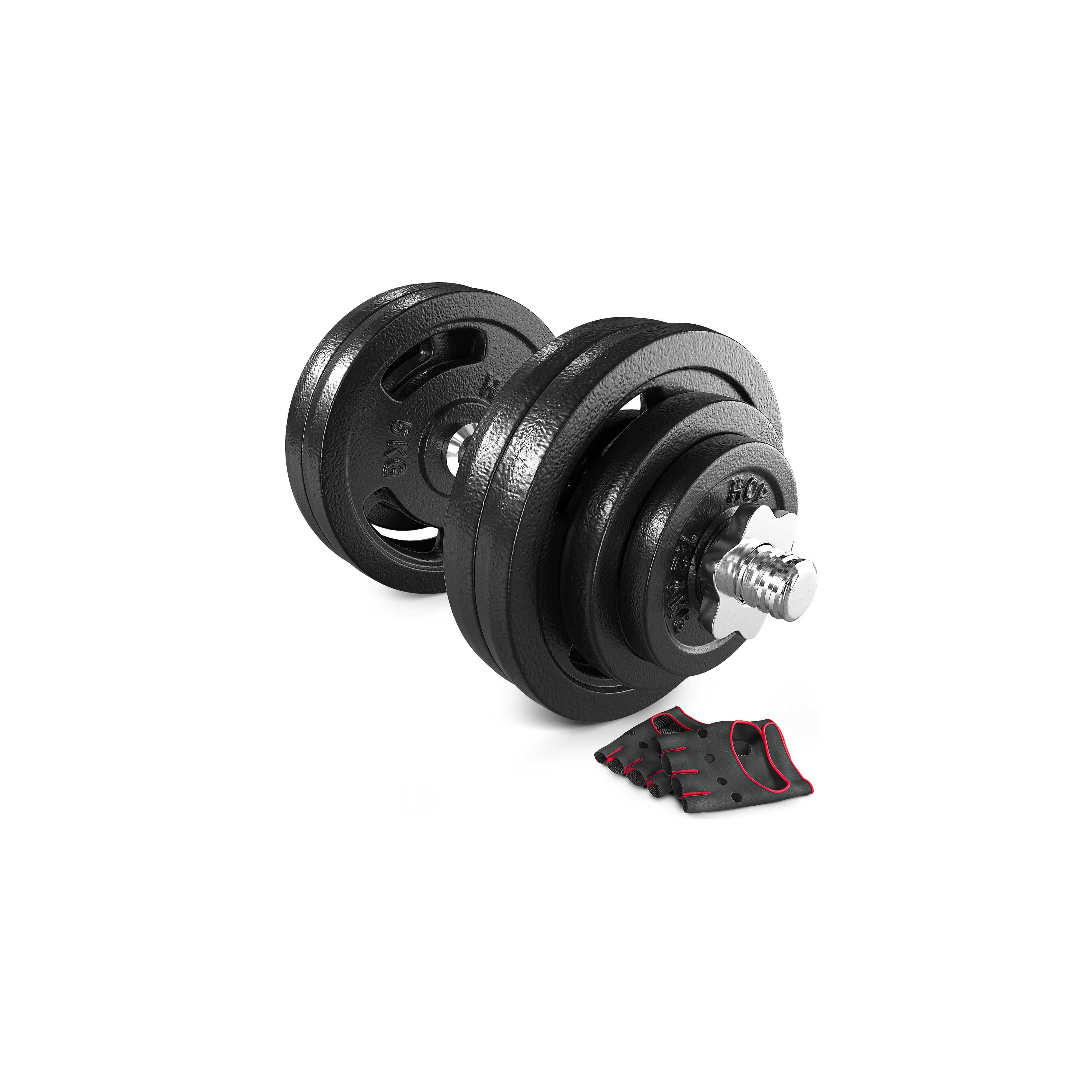 Lot De 2 Disques Haltères En Fonte - Diamètre 30 Mm - Poids Au Choix (1,25kg à 20kg) - Fitness/Musculation