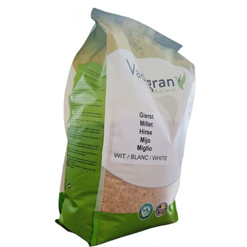Graines millet rond blanc 4 Kg pour oiseaux - Vadigran - VA-204050