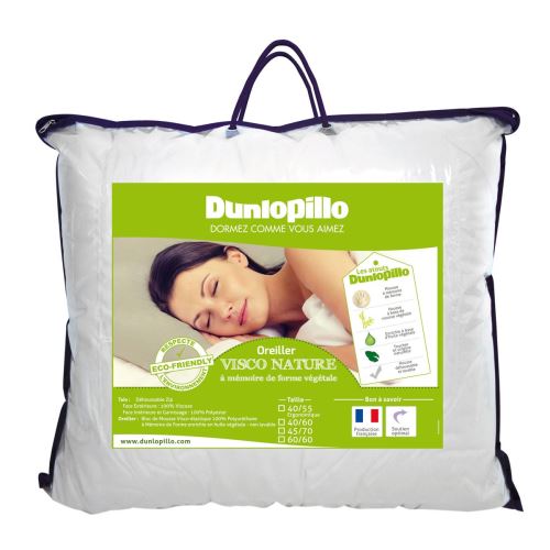 Oreiller Visco Nature - 60/60 - DUNLOPILLO