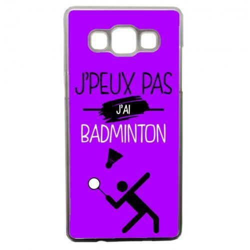 Coque transparente galaxy a5 j peux pas j ai badminton 7
