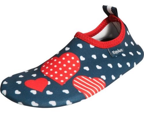 Playshoes chaussures d'eau coeurs protection UV marine