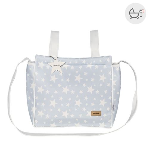 Sac Poussette Etoile Bleu 13X40X33 Cm