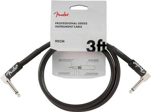 Fender Professional Series - Câble raccord jack coudé/coudé 90 cm - noir