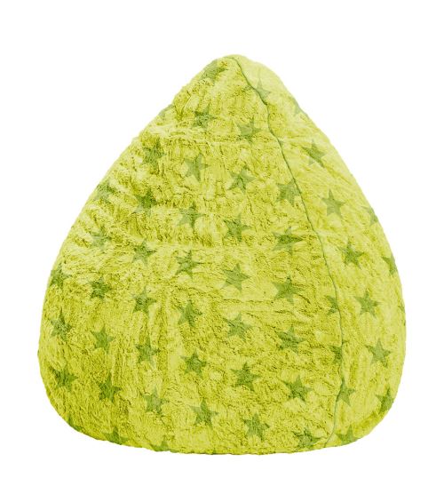 Pouf Fluffy Stars L Vert Anis