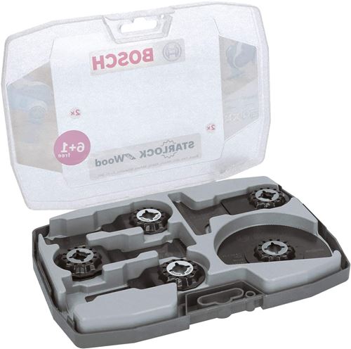 Bosch 2608664623 Starlock Lot de 7 lames à bois