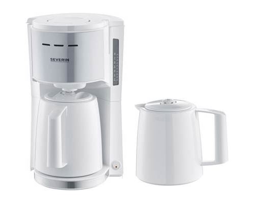 SEVERIN KA 9257 - Koffiezetapparaat - 8 bekers - wit/roestvrijstaal