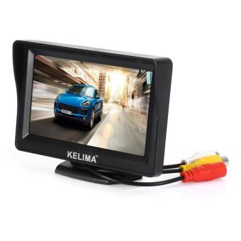 Kit De Caméra De Recul 7" TFT LCD - 2 Caméras 18 LED Vision Nocturne, étanche, Pour Voiture/camping-car/remorque