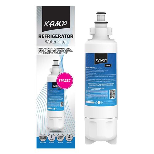 Filtre KAMP FPA257 remplace PANASONIC CNRAH 257760 EcoAqua EFF6032B. Normes ANSI/NSF 42.