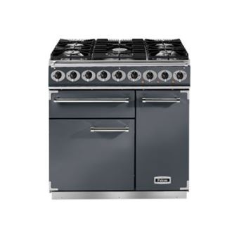 Falcon 900 Deluxe - Cuisinière (four à deux étages) - pose libre - largeur : 90 cm - profondeur : 60 cm - hauteur : 91.2 cm - classe A - ardoise