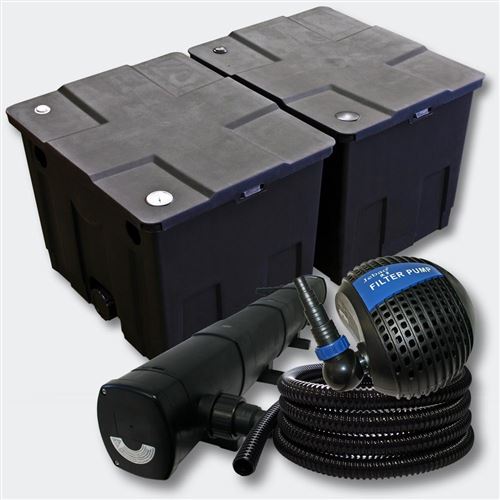 Comparer les prix de Kit de filtration de bassin Bio Filtre 60000l Stérilisateur UVC 72W