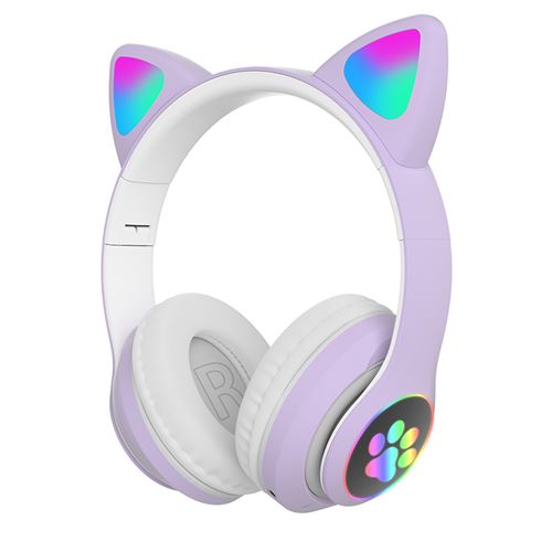 Non Communiqué Violet Casque Bolaker D'oreille De Chat Pliable - Image 1