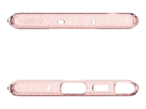 Spigen Liquid Crystal Glitter - Coque de protection pour téléphone portable - polyuréthanne thermoplastique (TPU) - quartz rose - pour Samsung Galaxy Note10