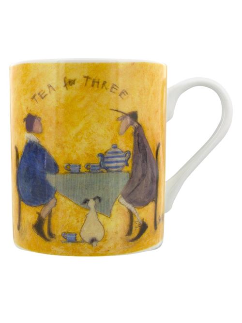 Sam Toft Tasse de Chine d'os Tea For Two Tea For Three blanc