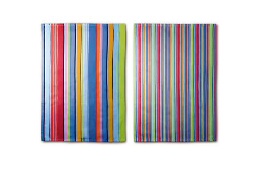 Duo de torchons de cuisine 100 % coton tocantins - multicolore