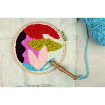 Kit Graine Créative punch needle abstrait 200 mm