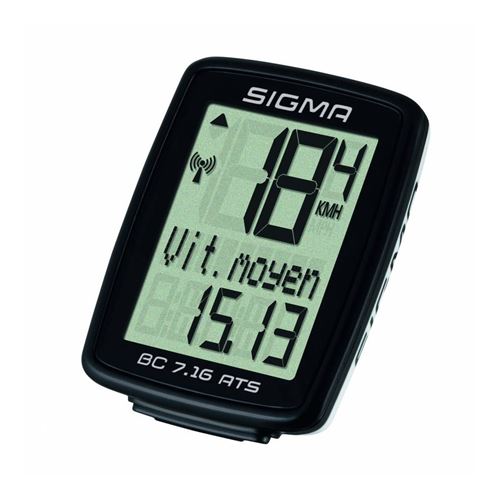 Sigma Fietscomputer BC 7.16 ATS zwart 7162