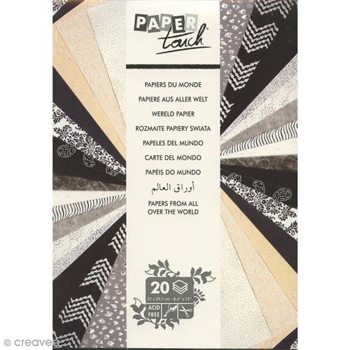 Papier du monde A4 20 feuilles noir