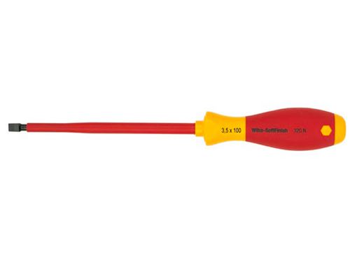 Wiha 320N 00822 SoftFinish® Electric Slotted Screwdriver 3.5 x 100mm