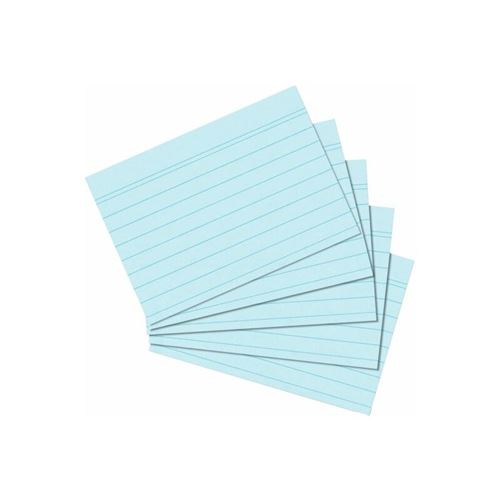 Herlitz Fiches bristol Bleu - vue 1