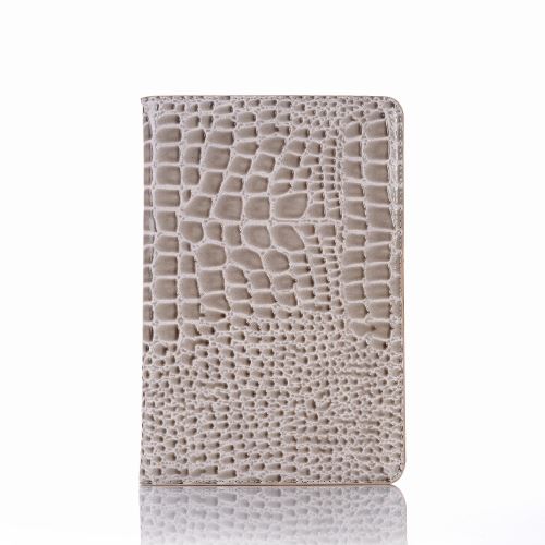 Etui en PU peau de crocodile gris avec support pour votre Apple iPad Mini 9.7 (2019)/4/3/2/1